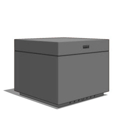 Spark Fireplaces 34" Stainless Steel Outdoor Propane Gas Fire Cube