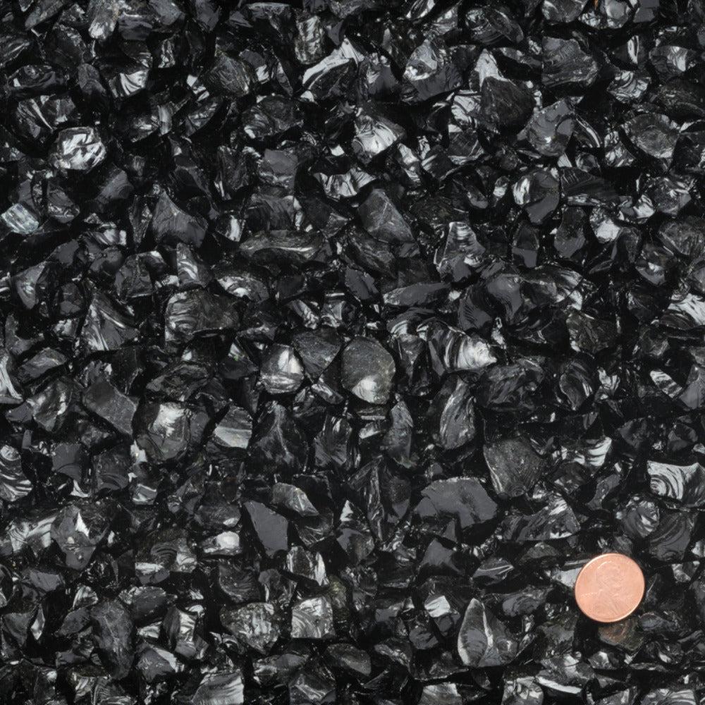 Spark Fireplaces Ebony Glass Fire Object for SS48 Outdoor Fire Ribbon ...