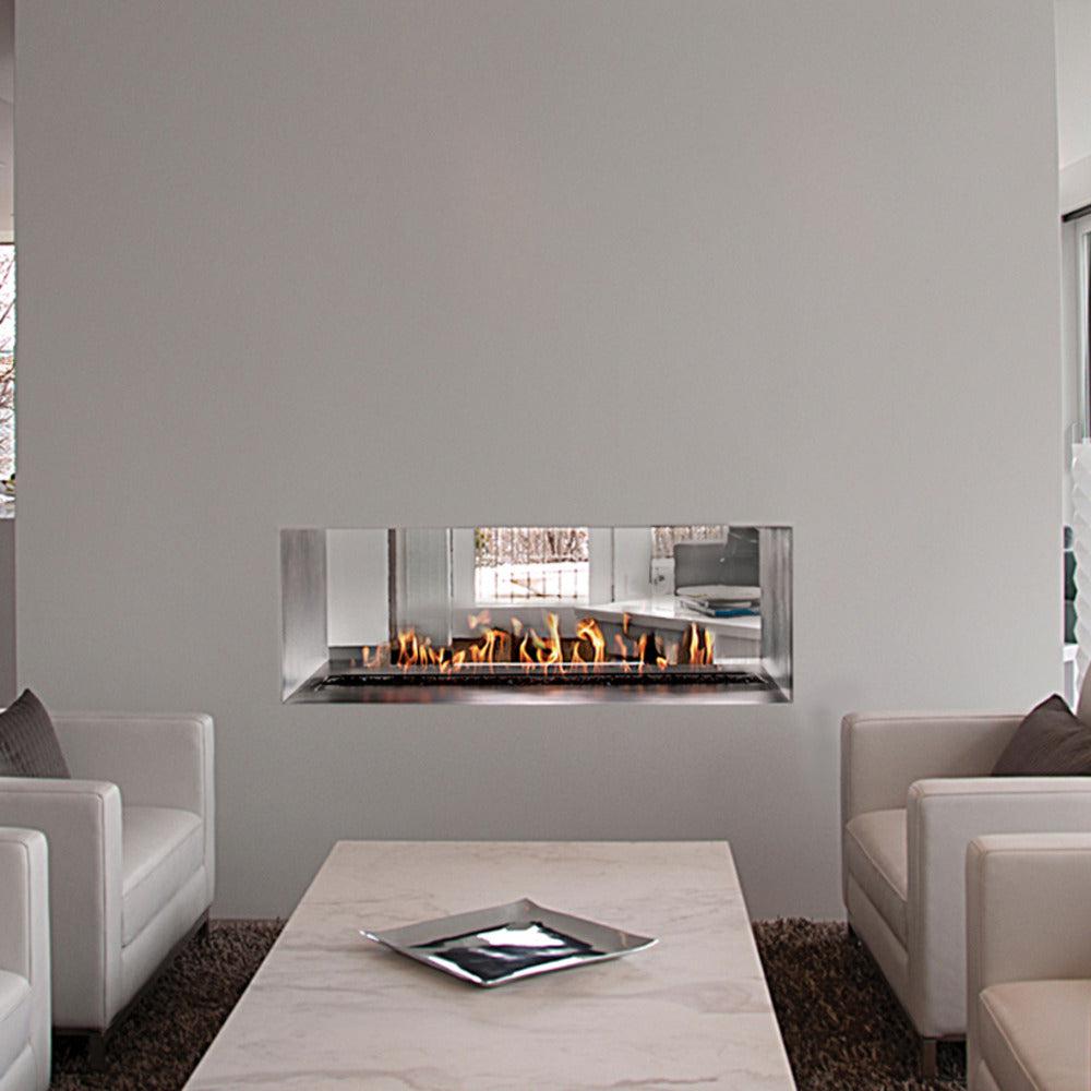 Spark Fireplaces LBS Series 84" x 6" Indoor Linear Natural Gas Burner System with Electronic Ignition