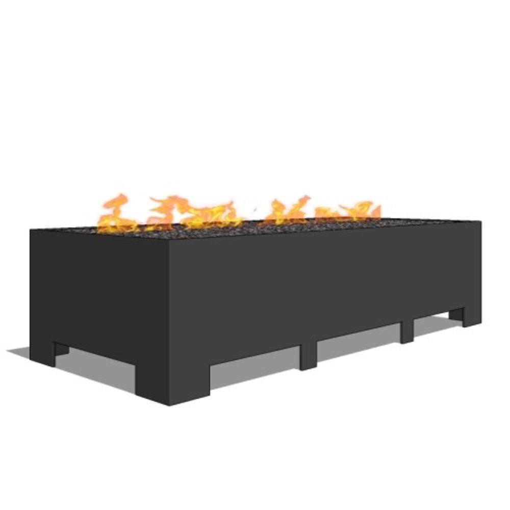 Spark Fireplaces LBS Series 84" x 6" Indoor Linear Natural Gas Burner System with Electronic Ignition
