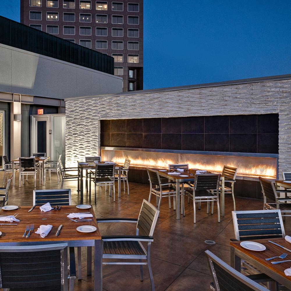 Spark Fireplaces LOD Series 84" x 6" Stainless Steel Outdoor Linear Natural Gas Burner System with Electronic Ignition