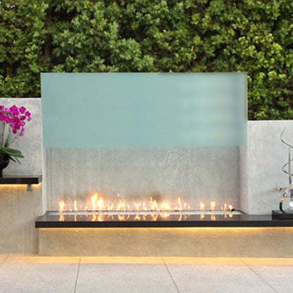 Spark Fireplaces LOD Series 96" x 6" Stainless Steel Outdoor Linear Natural Gas Burner System with Electronic Ignition