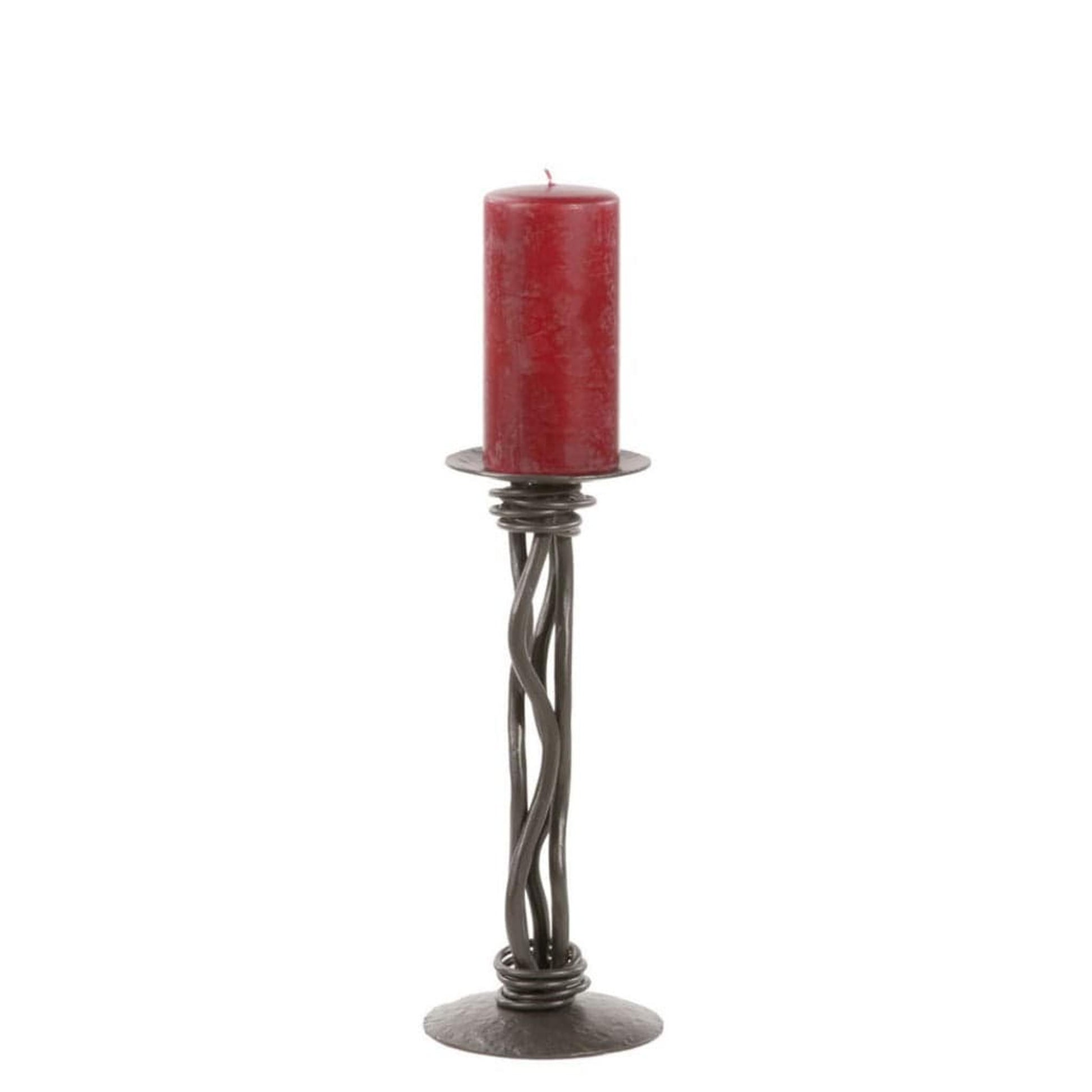 Stone County Ironworks 12" 903-233 Rush Iron Renaissance Single Candle Holder