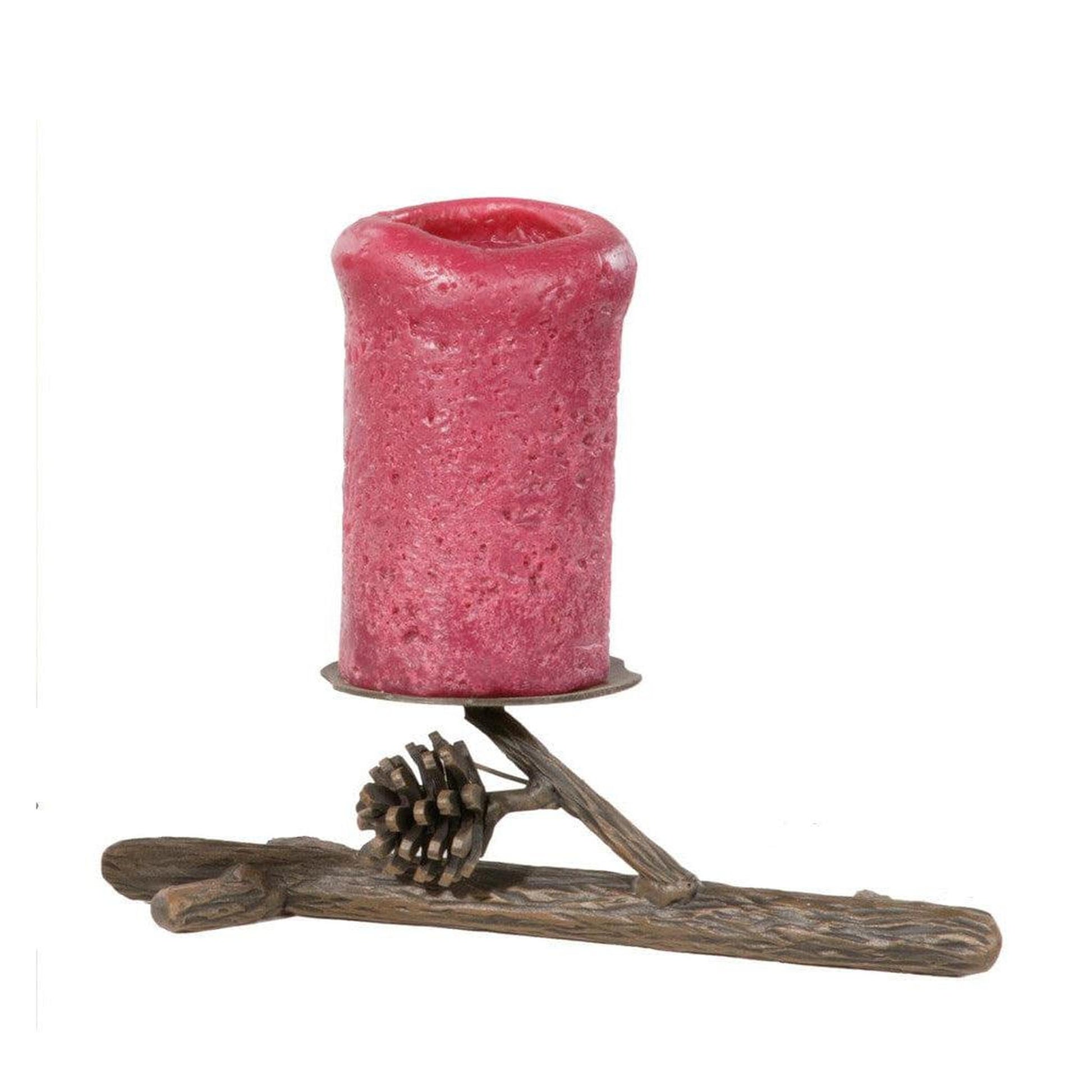 Stone County Ironworks 12" 904-073 Pine Iron Single Candle Holder