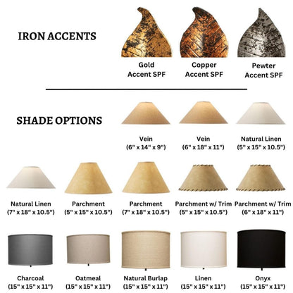 Stone County Ironworks 27" 901-540 Breckenridge Iron Table Lamp w/ Hand Rubbed Brass SPF Finish