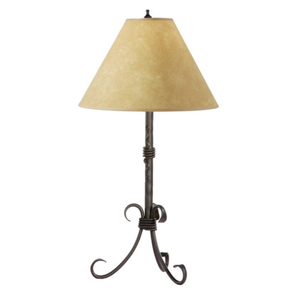 Stone County Ironworks 27" 901-540 Breckenridge Iron Table Lamp w/ Natural Black Finish