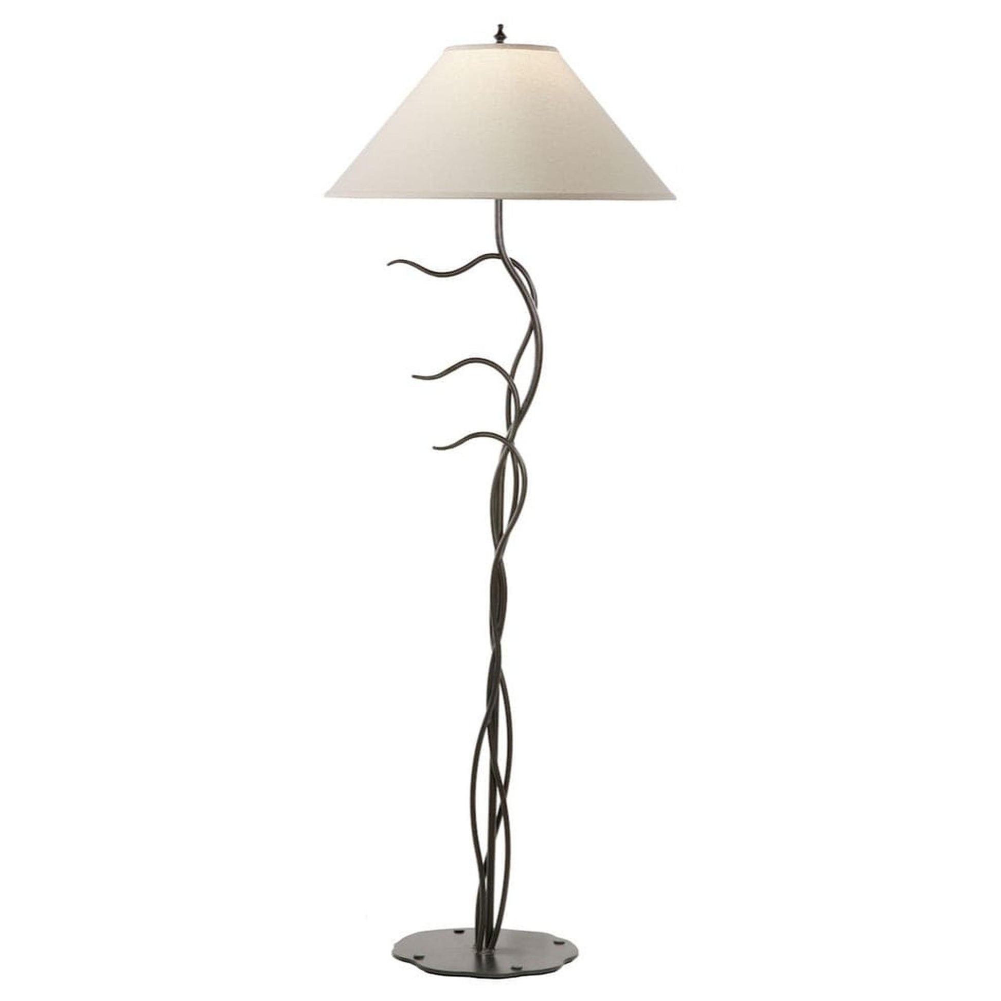 Stone County Ironworks 60" 901-616 Breeze Iron Floor Lamp w/ Woodland Brown SPF Finish