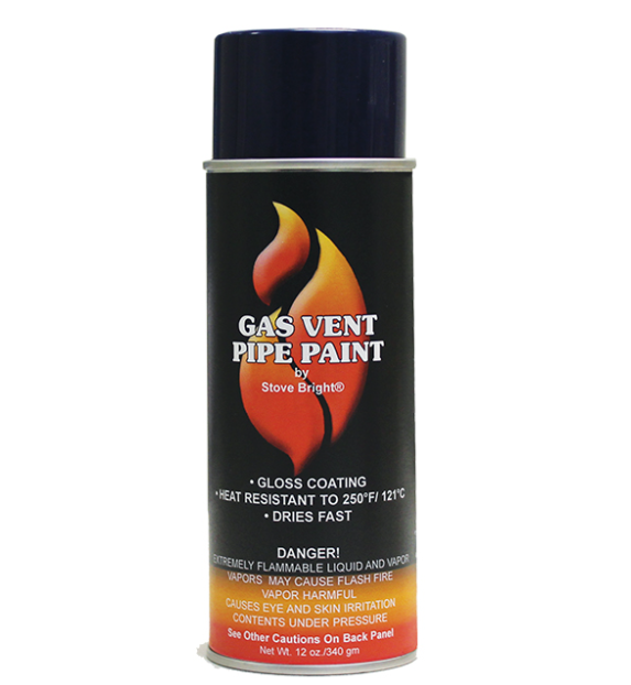 Stove Bright 12 oz Dovre Black Gas Vent Pipe Spray Paint