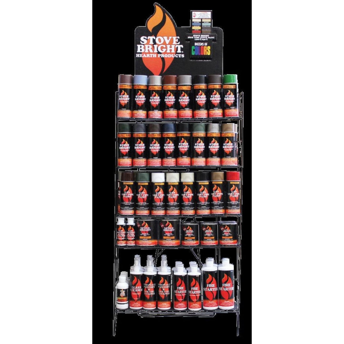 Stove Bright Modified Floor Display Rack