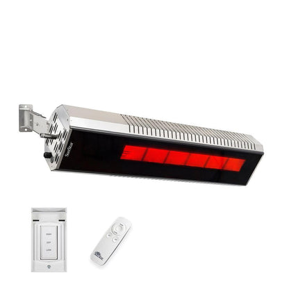 SunStar MGL Series 48" Two-Stage Natural Gas Infrared Patio Heater with Adjustable Mounting Kit and Wireless Remote Control