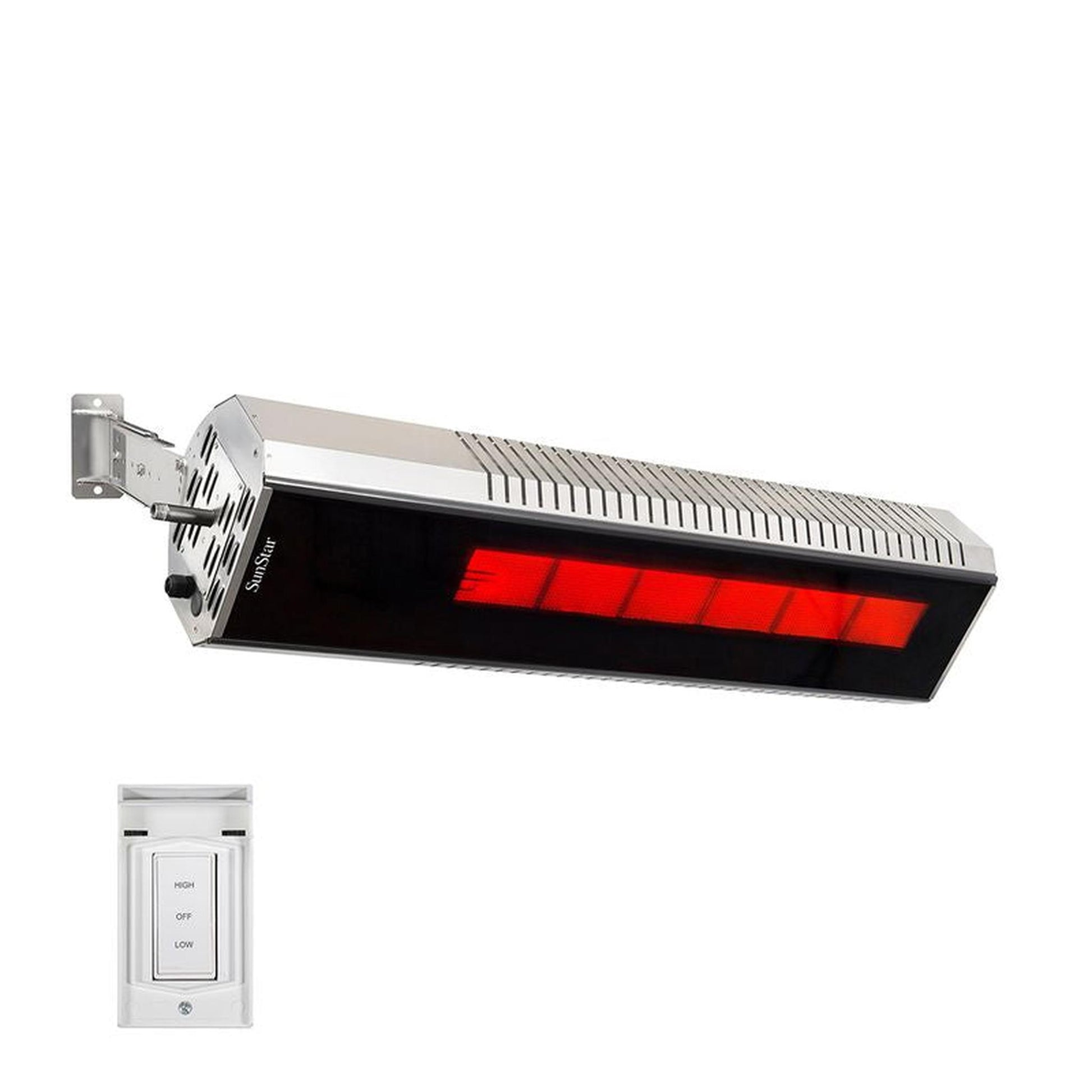 SunStar MGL Series 48" Two-Stage Propane Gas Infrared Patio Heater with Adjustable Mounting Kit