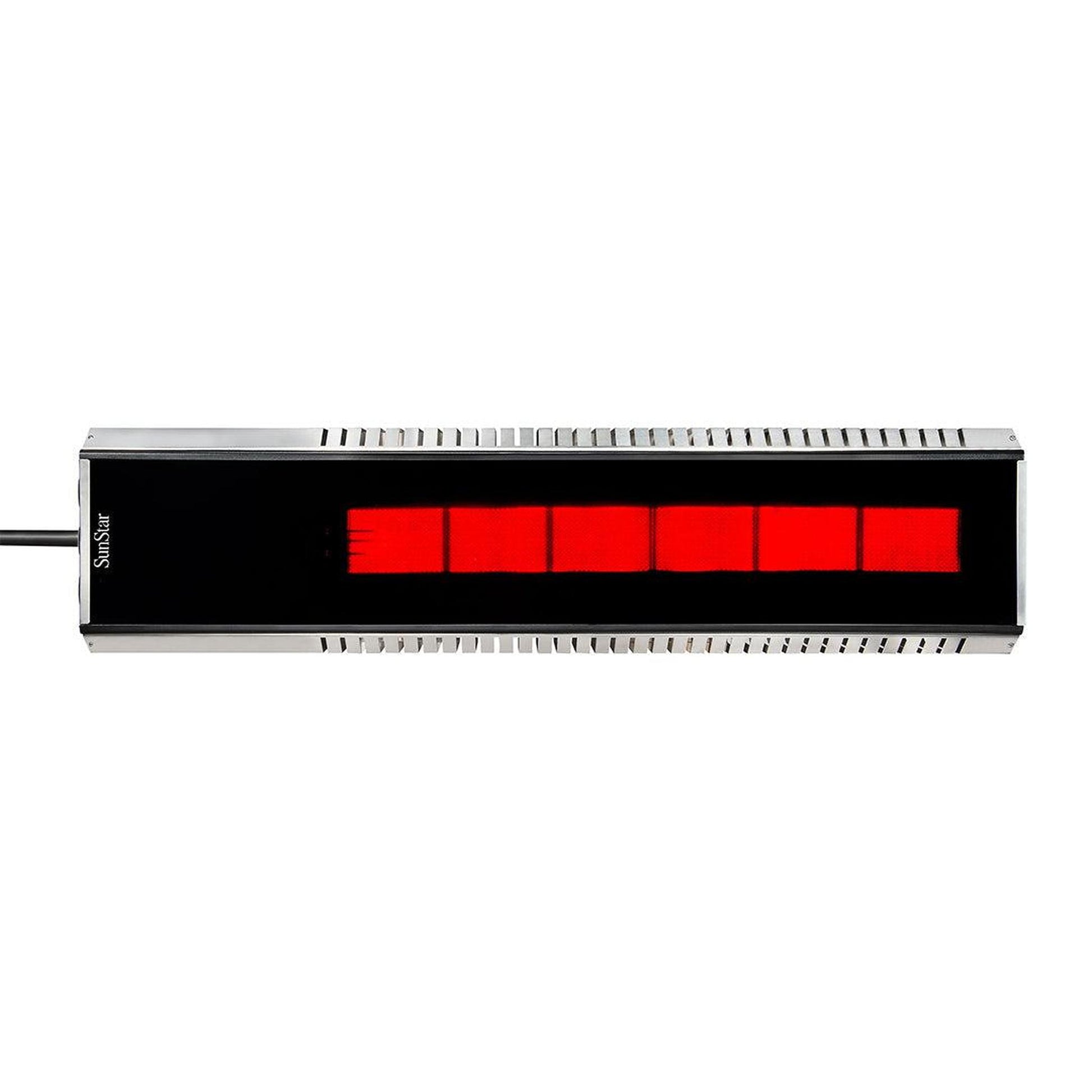 SunStar MGL Series 48" Two-Stage Propane Gas Infrared Patio Heater with Fixed Mounting Kit and Wireless Remote Control