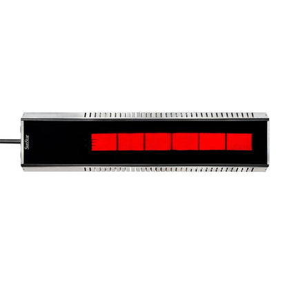 SunStar MGL Series 48" Two-Stage Propane Gas Infrared Patio Heater with Fixed Mounting Kit and Wireless Remote Control