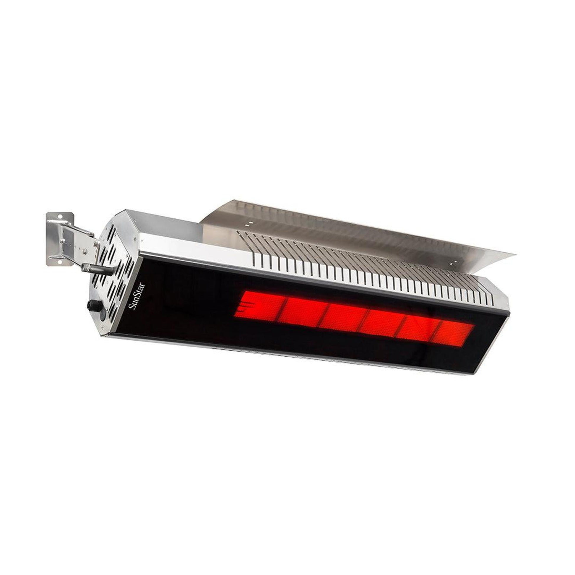 SunStar MGL Series 48" Two-Stage Propane Gas Infrared Patio Heater with Fixed Mounting Kit and Wireless Remote Control