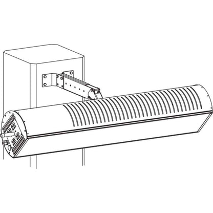 SunStar SGL Glass Series 48" 35000 BTU/hr Black Infrared Patio Heater With Propane Gas