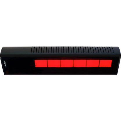 SunStar SGL Glass Series 48" 35000 BTU/hr Black Infrared Patio Heater With Propane Gas