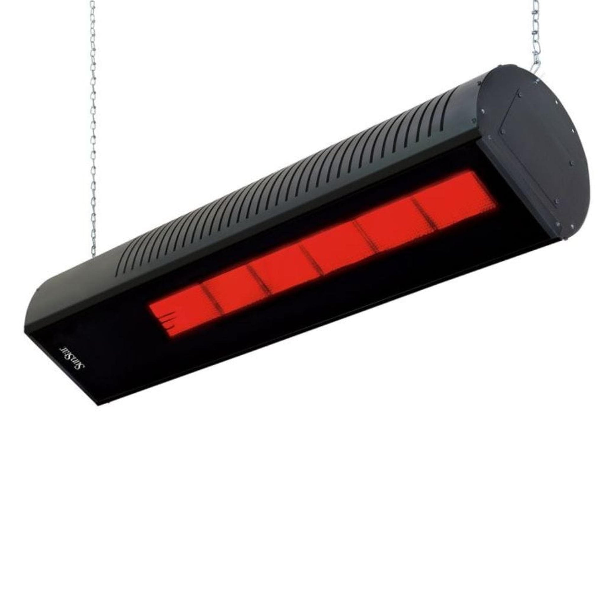 SunStar SGL Glass Series 48" 35000 BTU/hr Black Infrared Patio Heater With Propane Gas