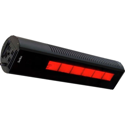 SunStar SGL Glass Series 48" 35000 BTU/hr Black Infrared Patio Heater With Propane Gas
