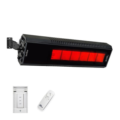 SunStar SGL Series 48" Two-Stage 50,000 BTU Natural Gas Infrared Patio Heater with Adjustable Mounting Kit and Wireless Remote Control