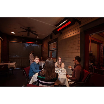 SunStar SGL Series 48" Two-Stage Natural Gas Infrared Patio Heater with Adjustable Mounting Kit and Wireless Remote Control