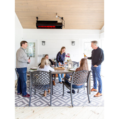 SunStar SGL Series 48" Two-Stage Natural Gas Infrared Patio Heater with Adjustable Mounting Kit and Wireless Remote Control