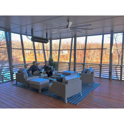SunStar SGL Series 48" Two-Stage Natural Gas Infrared Patio Heater with Adjustable Mounting Kit and Wireless Remote Control
