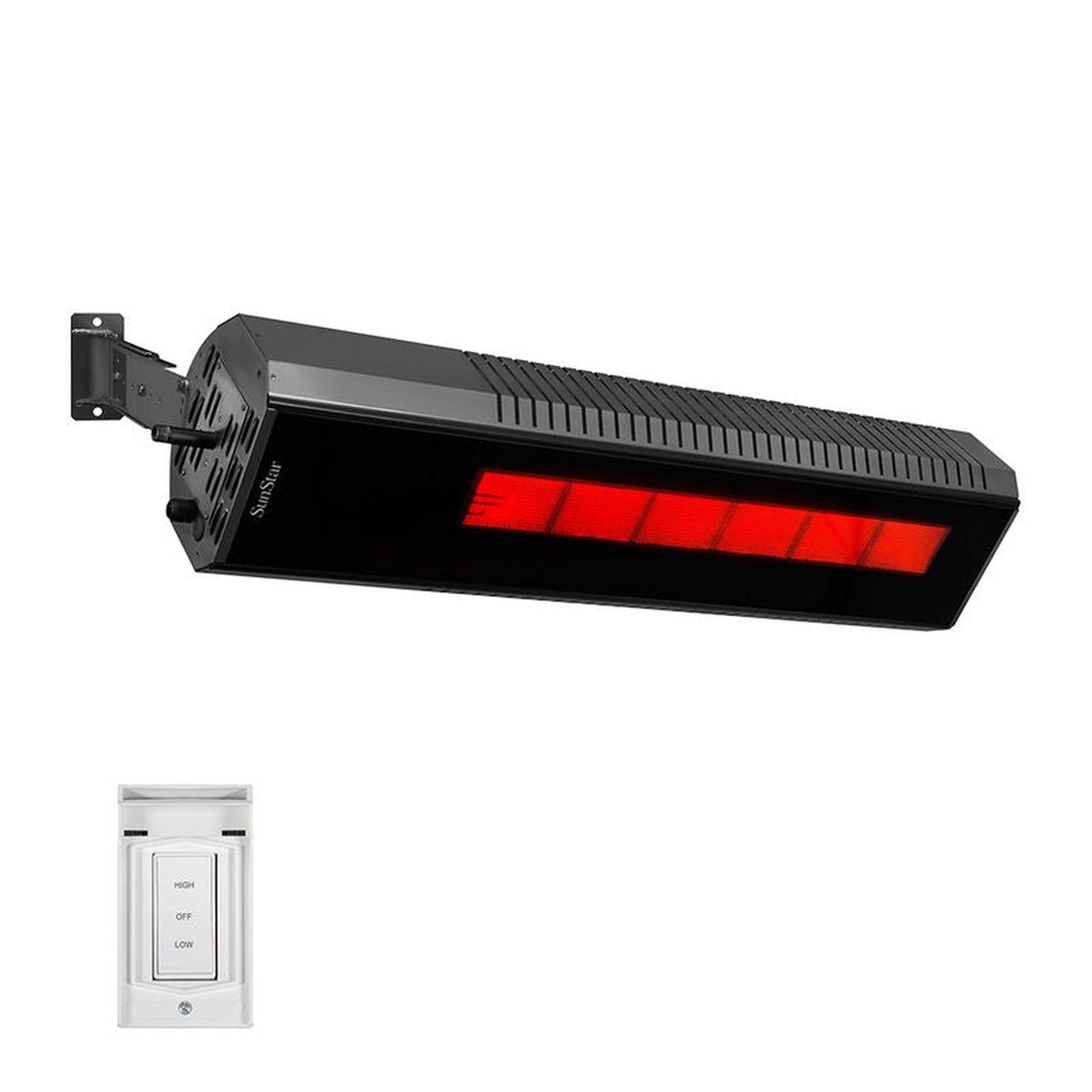SunStar SGL Series 48" Two-Stage Natural Gas Infrared Patio Heater with Adjustable Mounting Kit