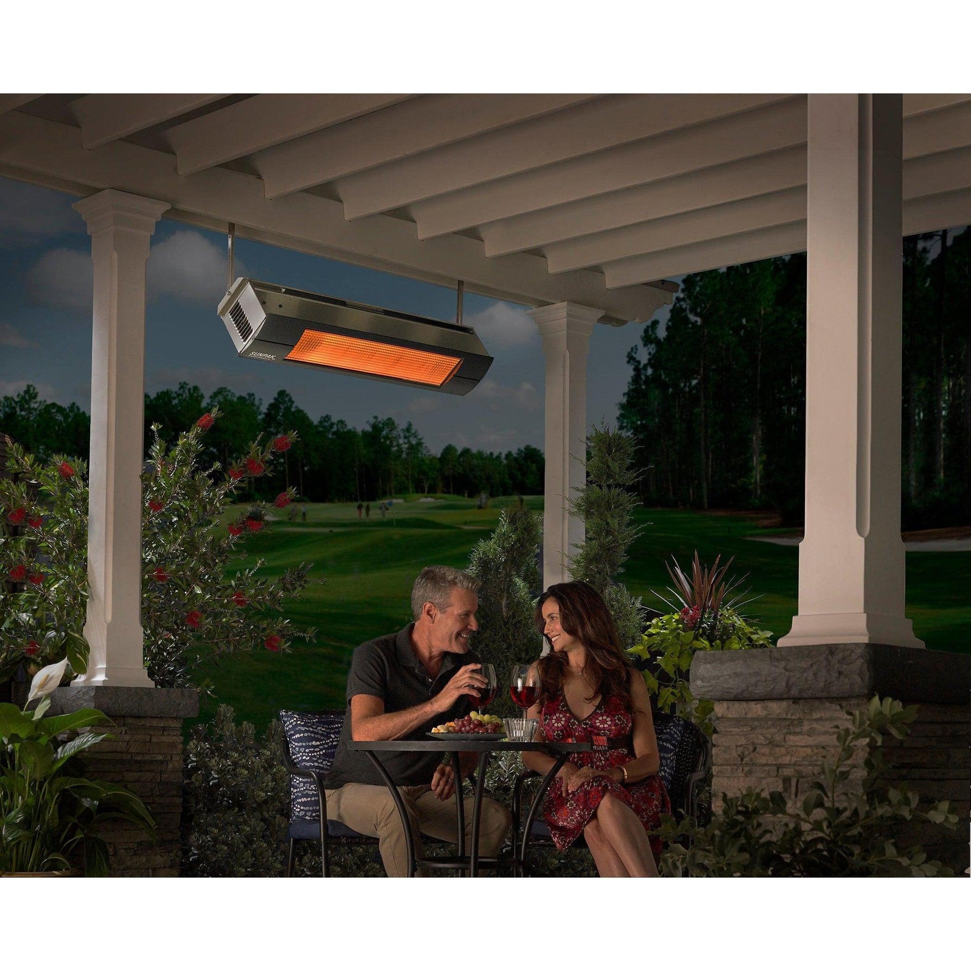 Sunpak S25 48" 25,000 BTU Stainless Steel Liquid Propane Outdoor Infrared Heater With 24V Transformer And Mounting Kit
