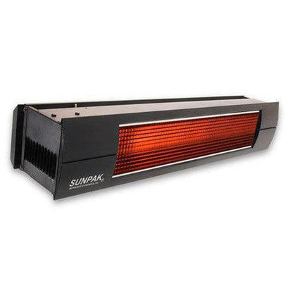 Sunpak S34 48" 34,000 BTU Black Liquid Propane Outdoor Infrared Heater With 24V Transformer And Mounting Kit