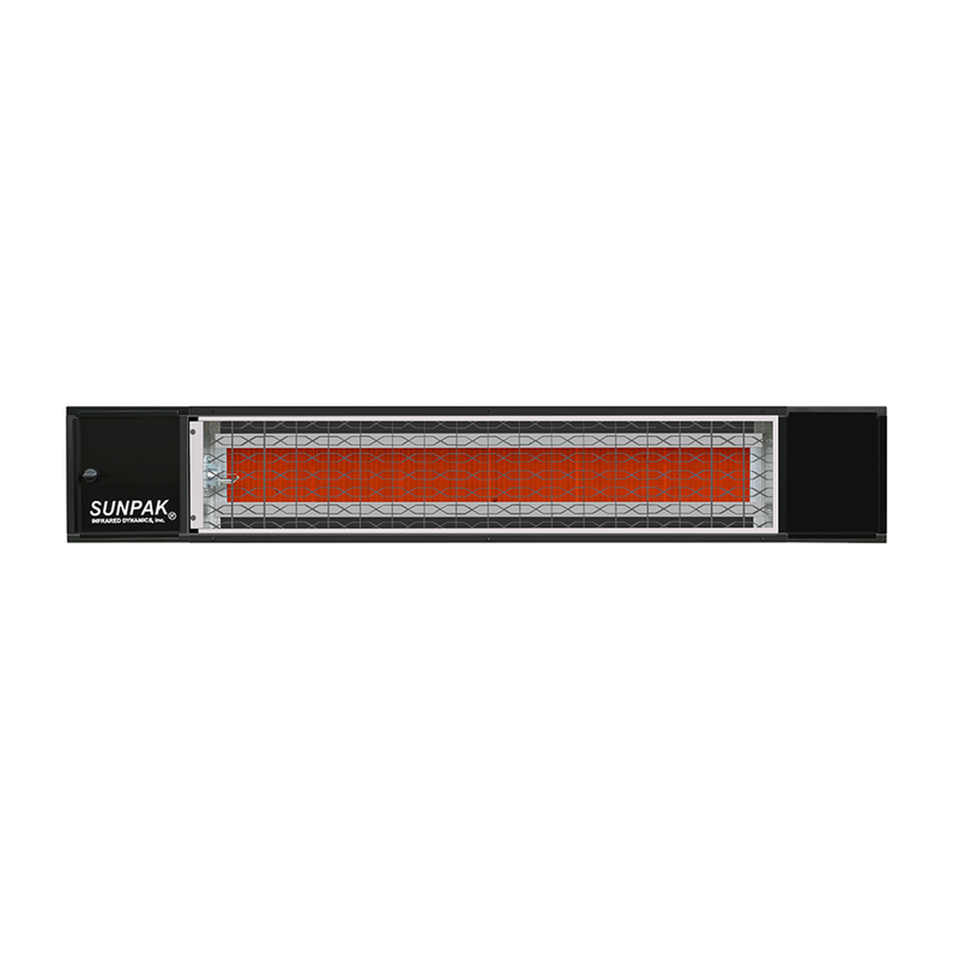 Sunpak S34 48" 34,000 BTU Black Natural Gas Outdoor Infrared Heater With 24V Transformer And Mounting Kit
