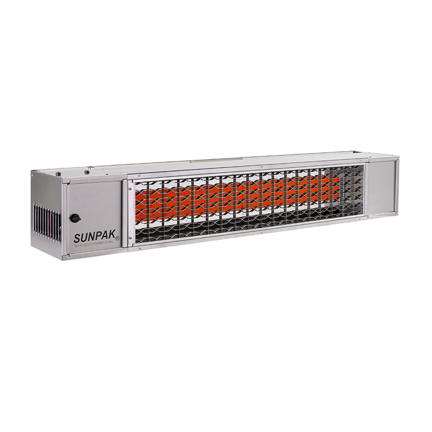 Sunpak S34 48" 34,000 BTU Stainless Steel Natural Gas Outdoor Infrared Heater With 24V Transformer And Mounting Kit