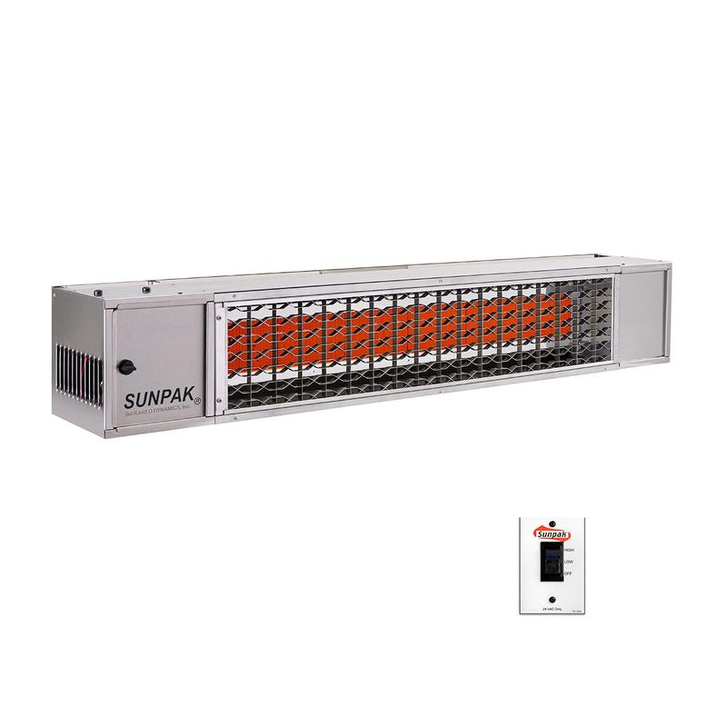 Sunpak S34 S TSH 48" Stainless Steel Natural Gas Two Stage Handwired Outdoor Infrared Heater