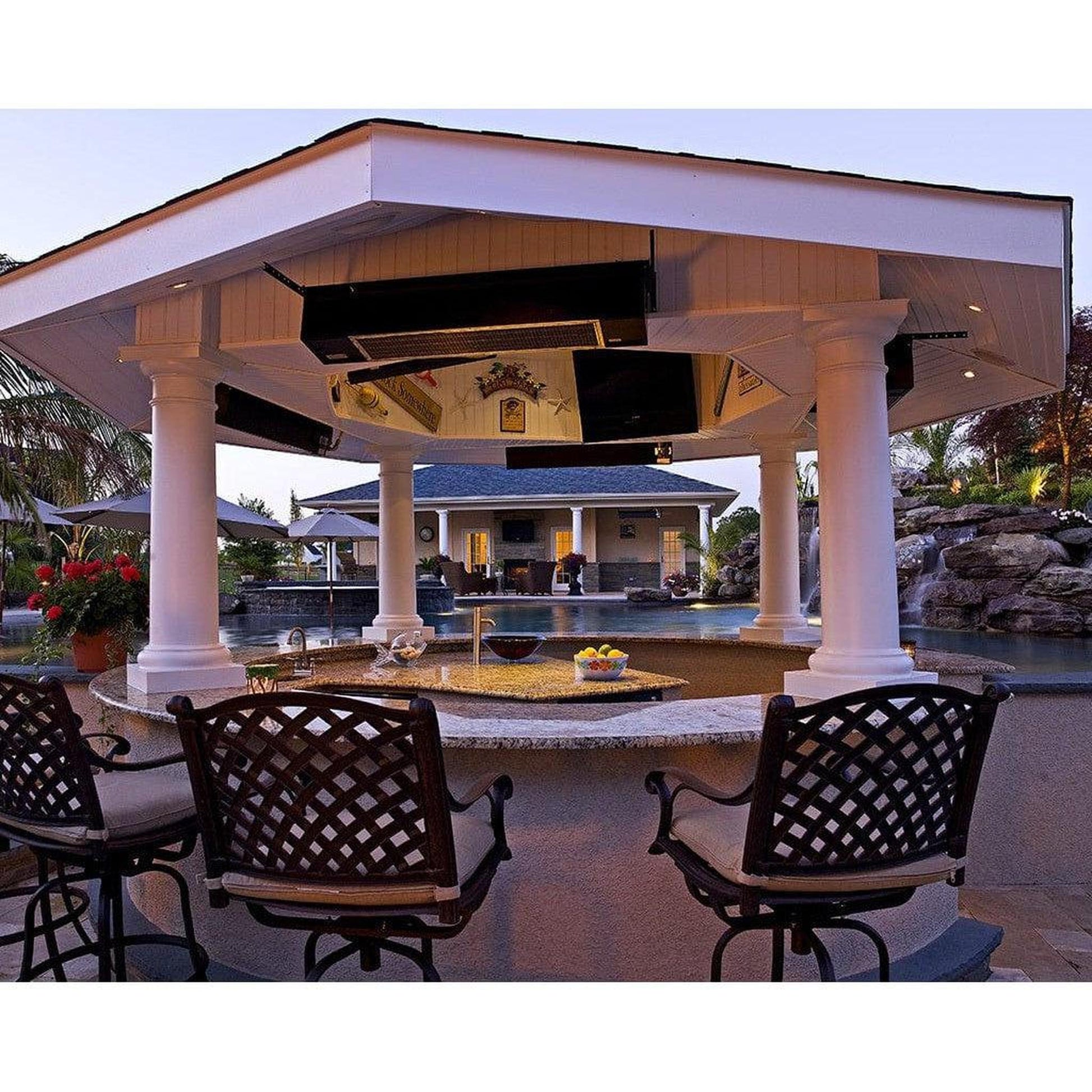 Sunpak S34 TSH 48" Black Natural Gas Two Stage Handwired Outdoor Infrared Heater