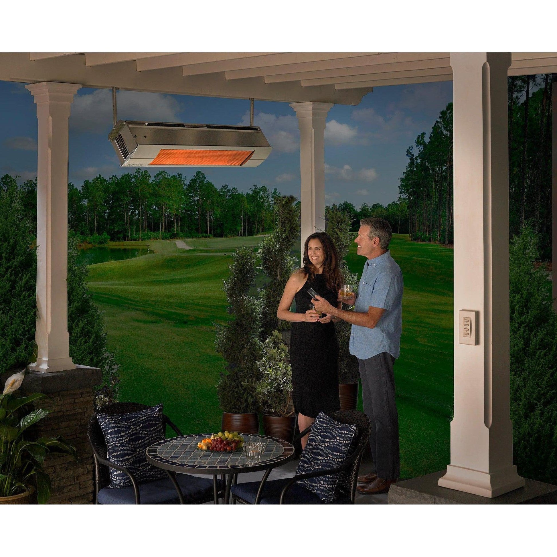 Sunpak S34 TSR 48" Stainless Steel Natural Gas Two Stage Remote Outdoor Infrared Heater