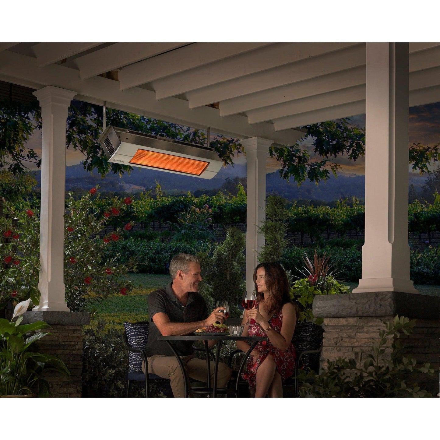 Sunpak S34 TSR 48" Stainless Steel Natural Gas Two Stage Remote Outdoor Infrared Heater
