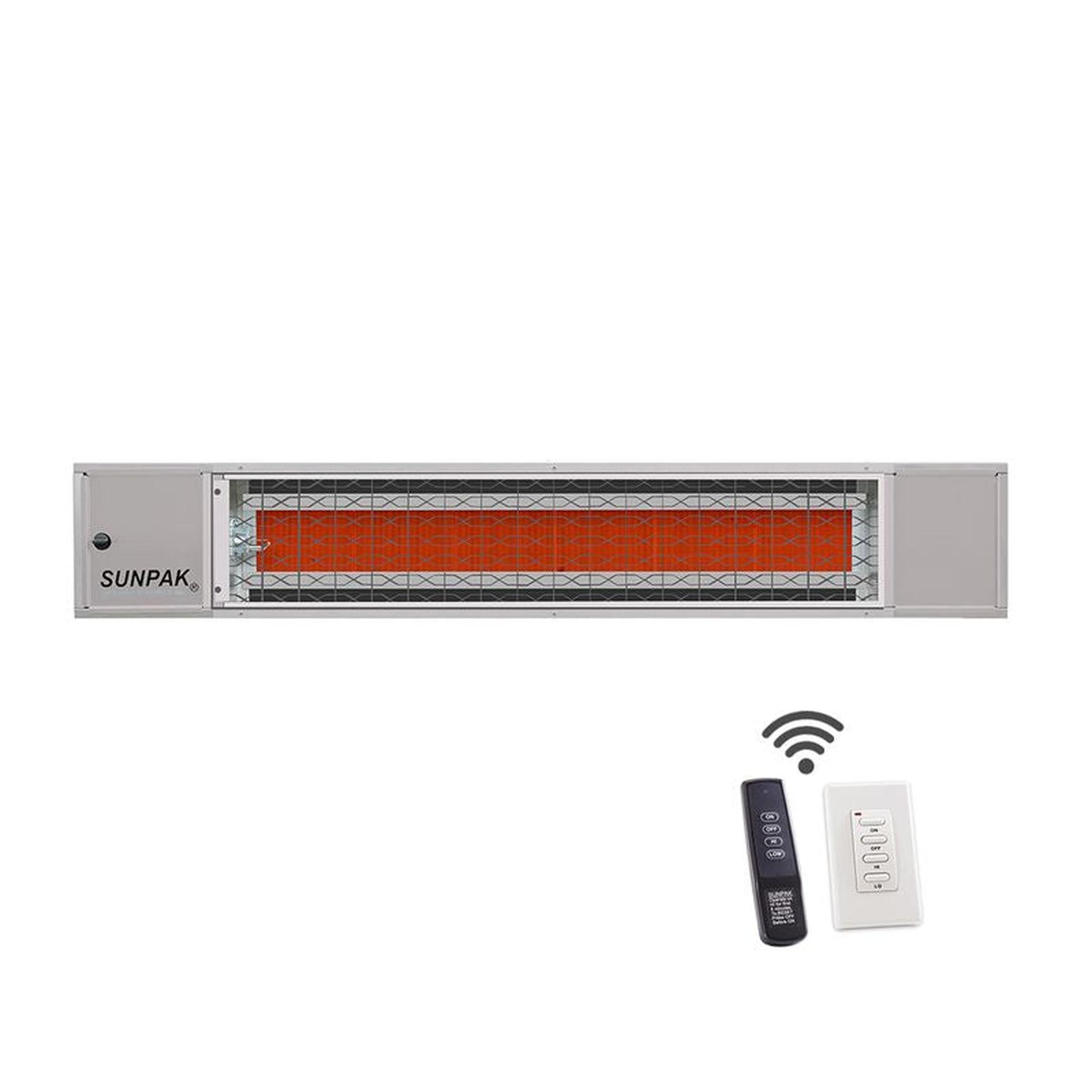 Sunpak S34 TSR 48" Stainless Steel Natural Gas Two Stage Remote Outdoor Infrared Heater