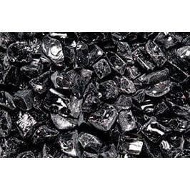 Superior 10 Lbs. Onyx Black Large Crushed Glass Media for VRE4600 Series Gas Fireplaces
