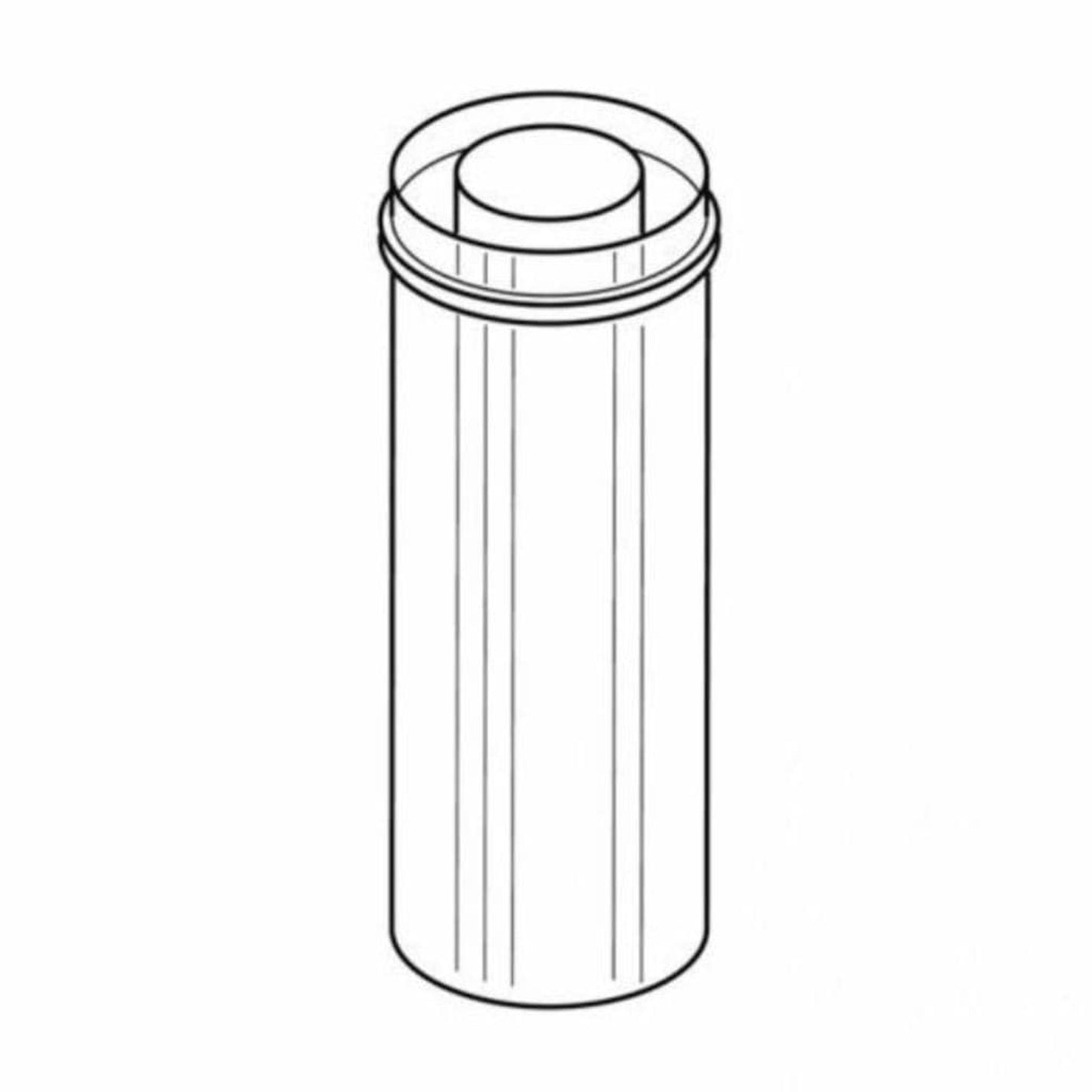 Superior 12" Conversion Pipe from 8DM to FTF8 for 8" Wood-Burning Chimney