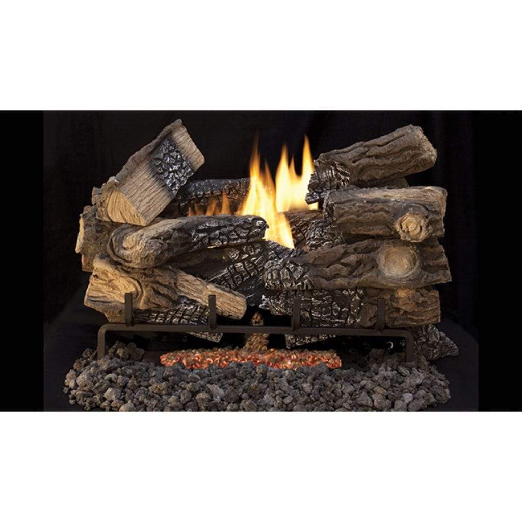 Superior 18" Massive Mixed Oak Triple-Flame Ceramic Fiber Log Set