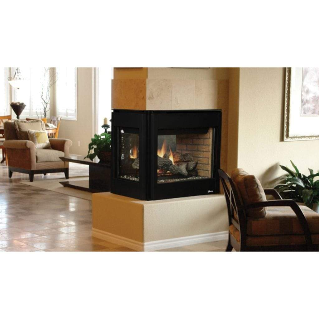 Superior 35" DRT35PF Traditional Direct Vent Peninsula Gas Fireplace