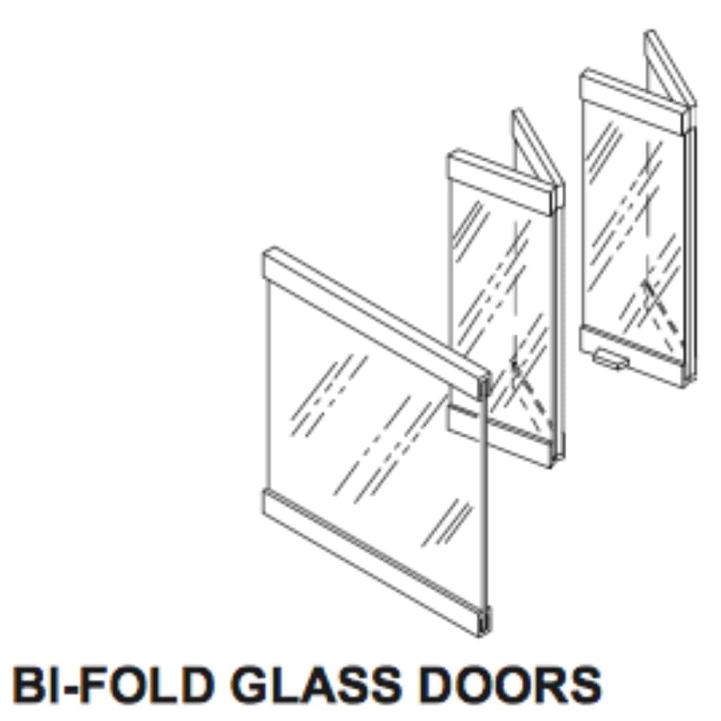 Superior 36" Corner Black Bi-Fold Door & End Panel