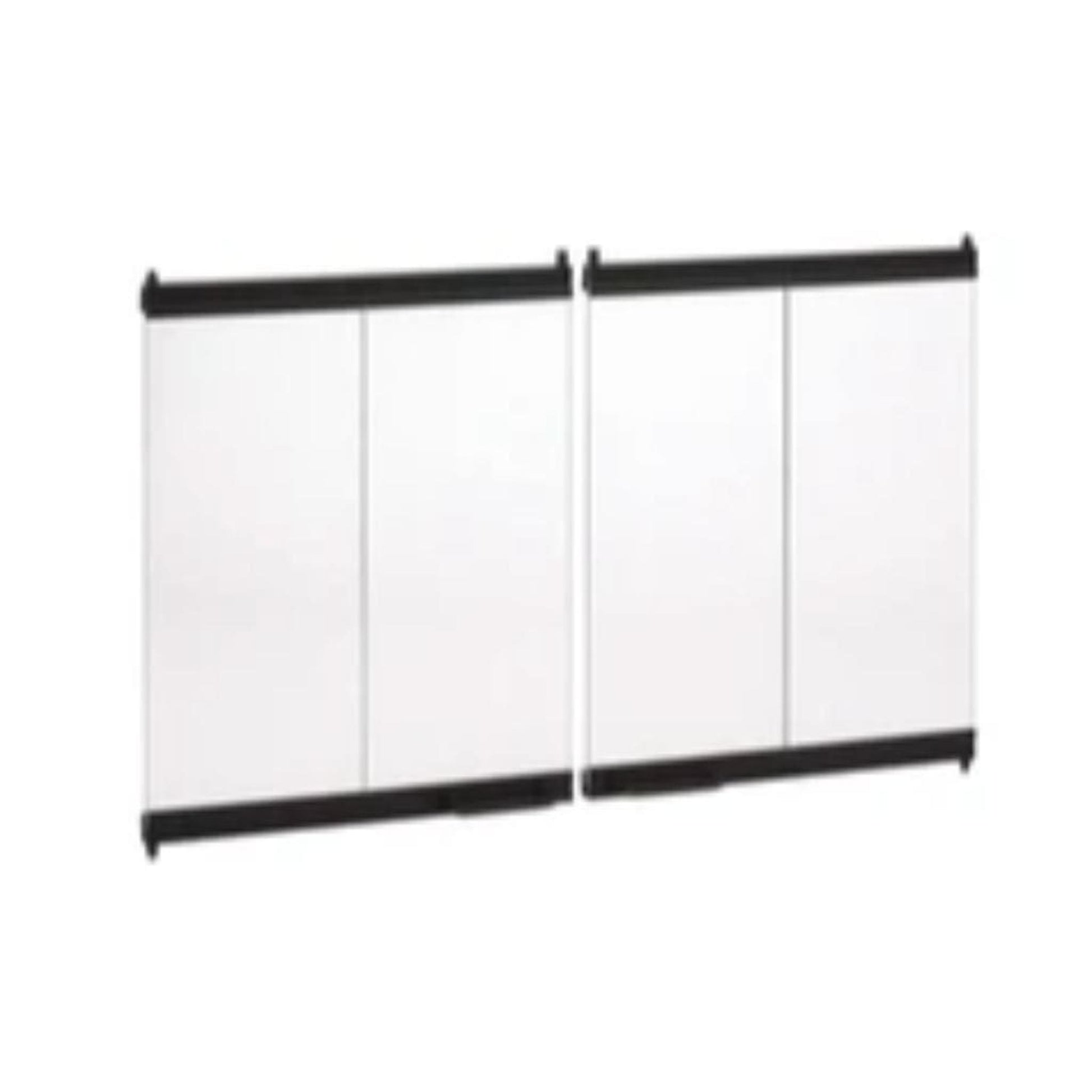 Superior 36" See Through, 1-Side Black Bi-Fold Door for WRT40ST Fireplace