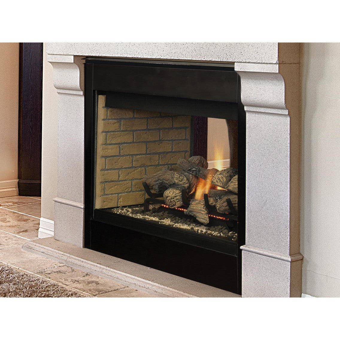 Superior BRT40ST 40" Traditional B-Vent See-Through Natural Gas Fireplace