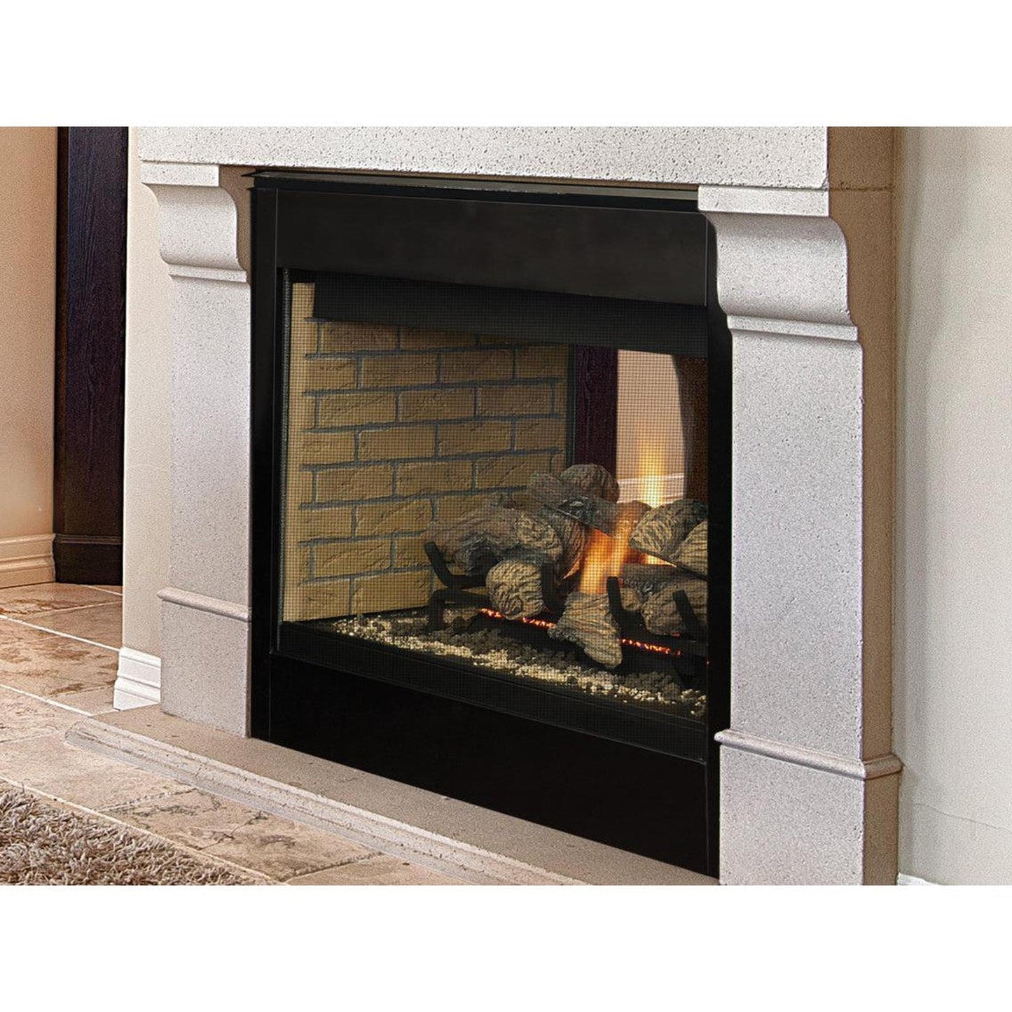 Superior BRT40ST 40" Traditional See-Through B-Vent Natural Gas Fireplace With Millivolt Ignition