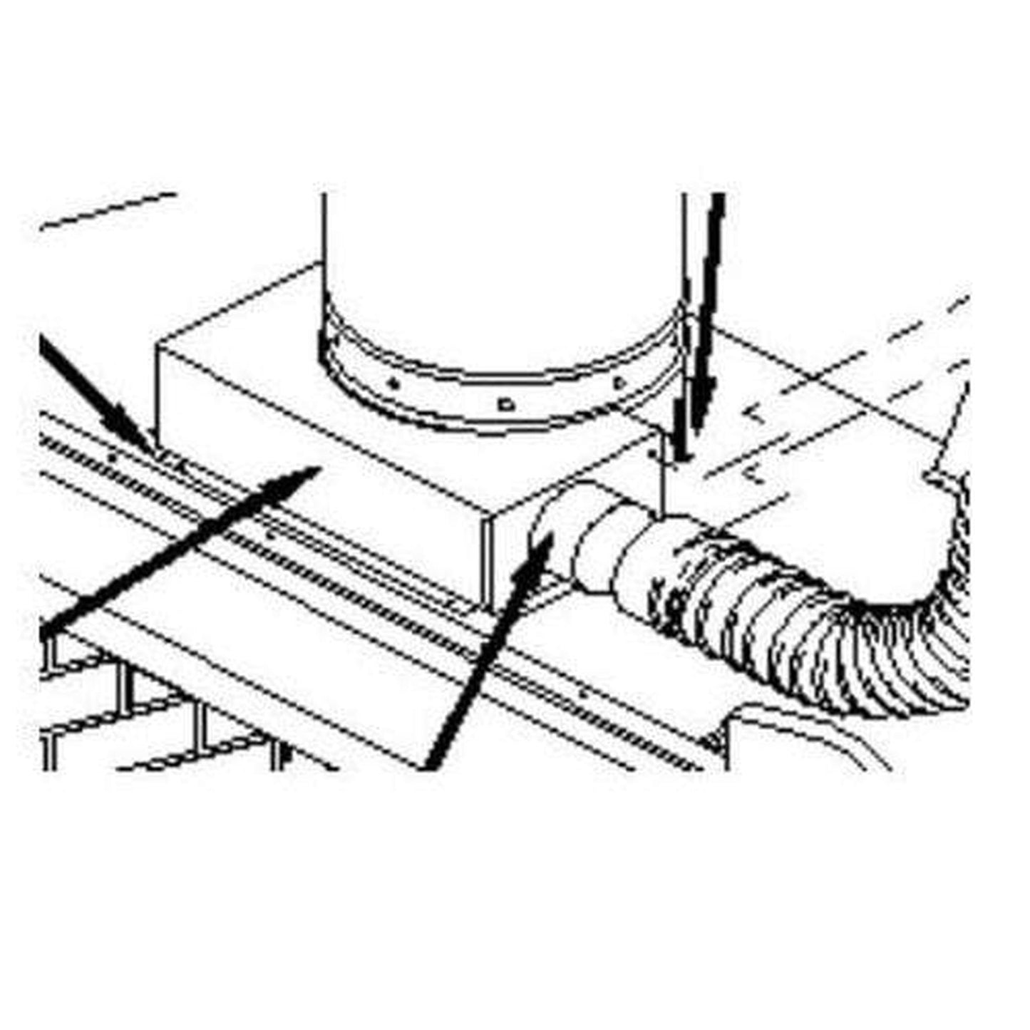 Superior Cold Air Collar Kit for 12" Standard Wood Burning Chimney