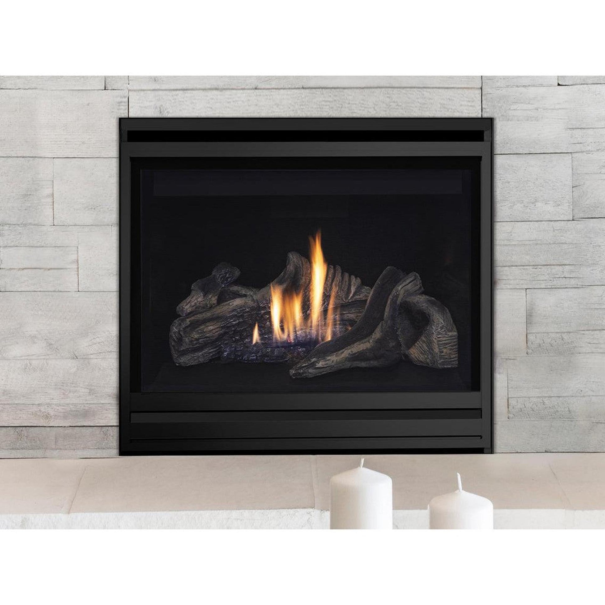 Superior DRC3035 35" Mid-Size Contemporary Top/Rear Direct Vent Natural Gas Fireplace With Electronic Ignition