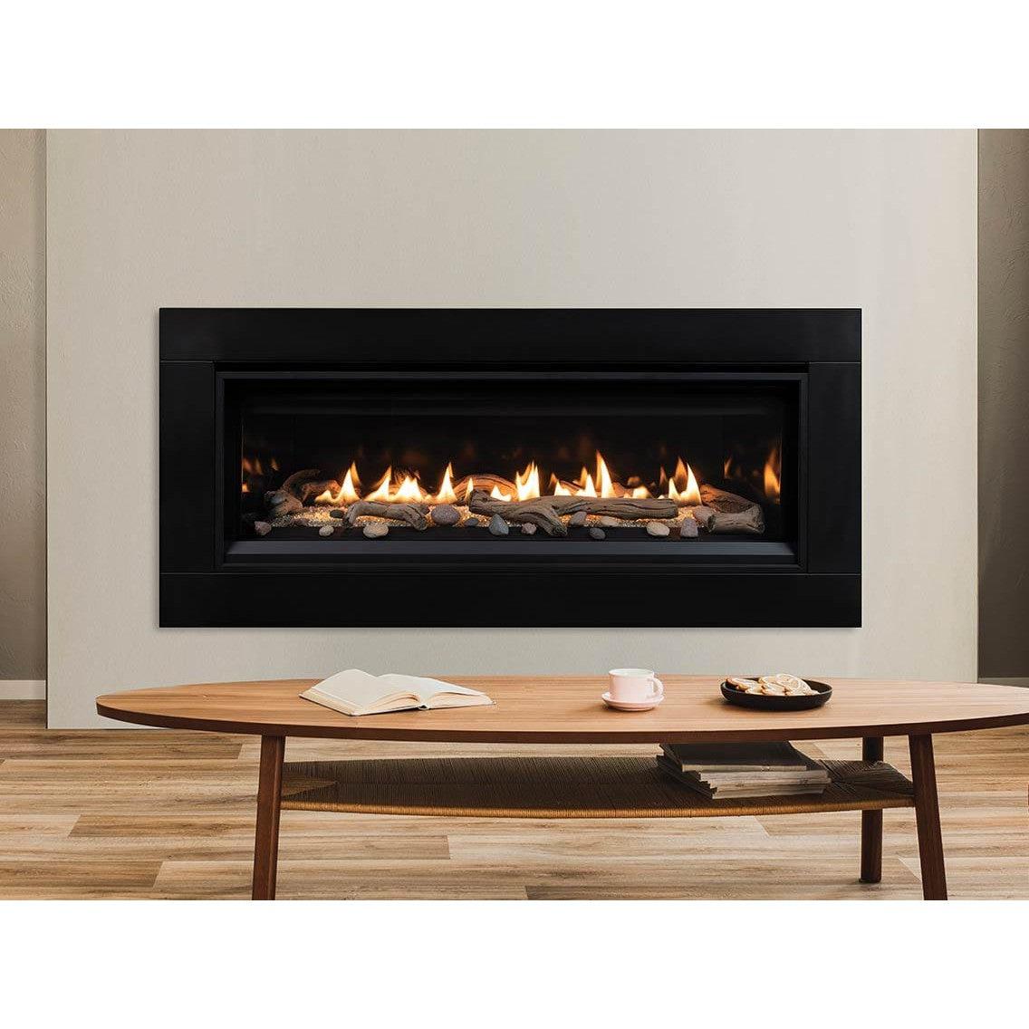 Superior DRL3535 35" Linear Contemporary Direct Vent Natural Gas Fireplace With Electronic Ignition