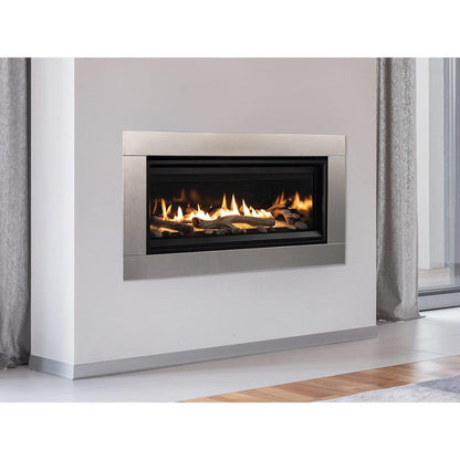 Superior DRL3545 45" Linear Contemporary Direct Vent Natural Gas Fireplace With Electronic Ignition