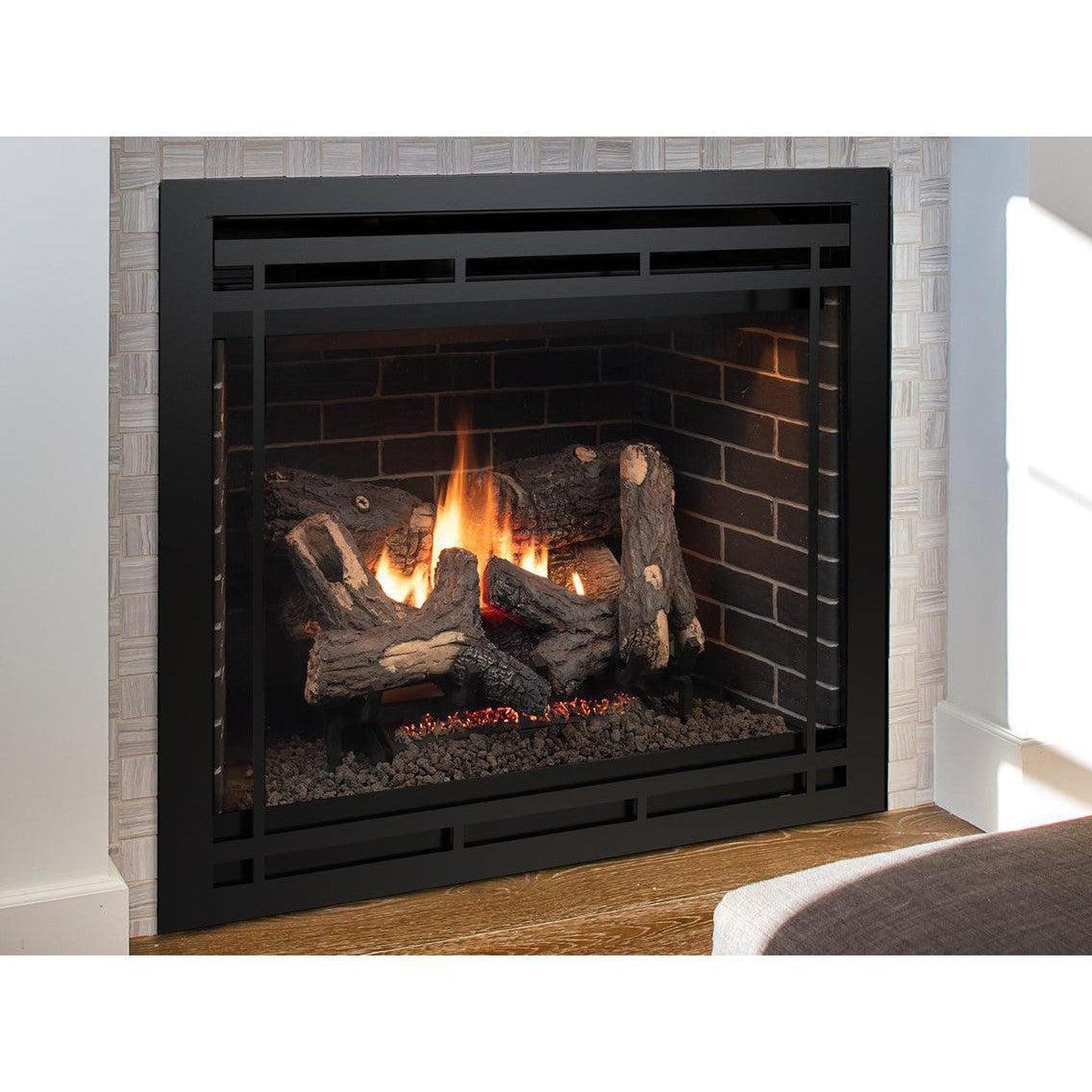Superior DRT4240 40" Mid-Size Traditional Top Direct Vent Propane Gas Fireplace With Electronic Ignition