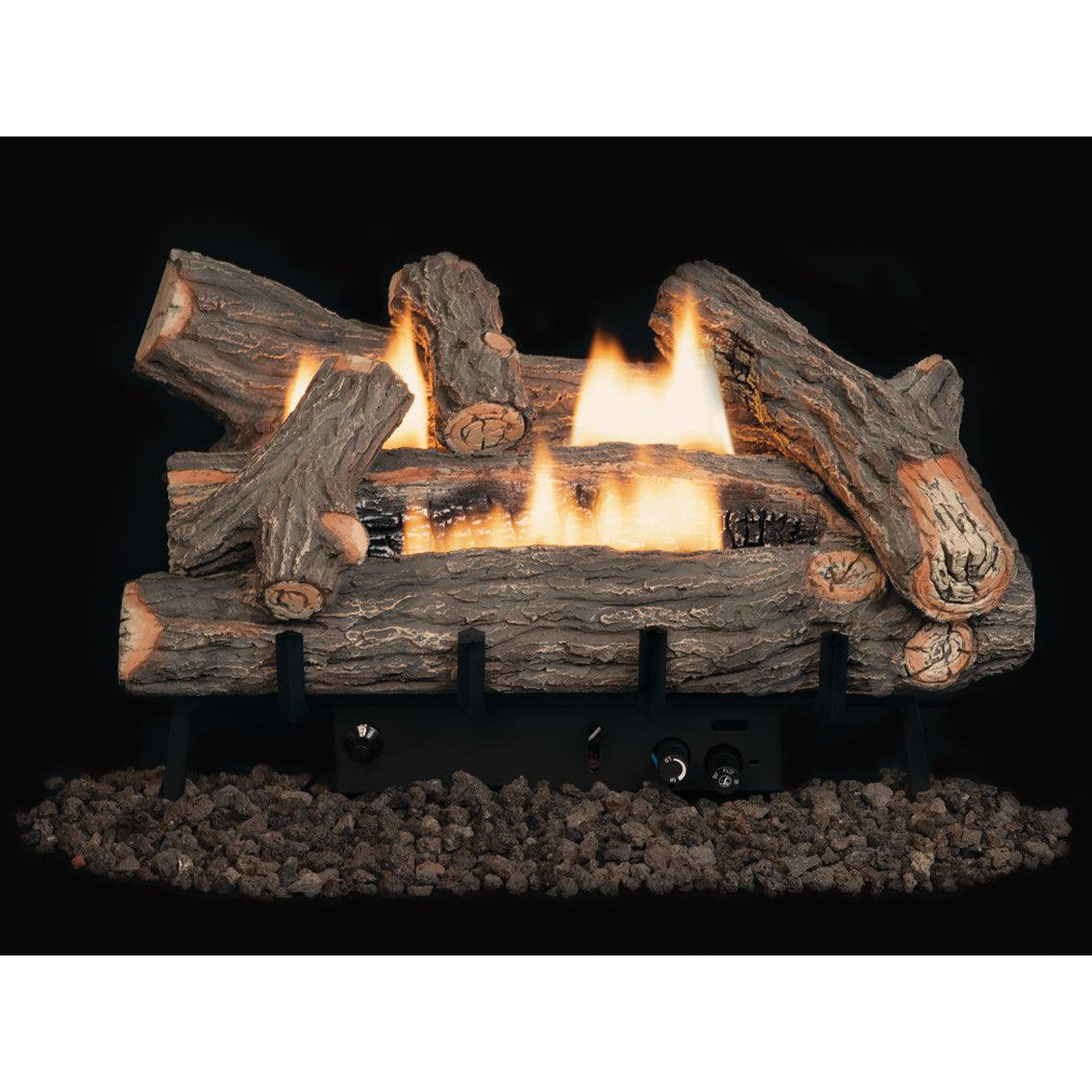 Superior Double-Flame Crescent Hill HD 18" High-Density Fiber Vent-Free Gas Log Set